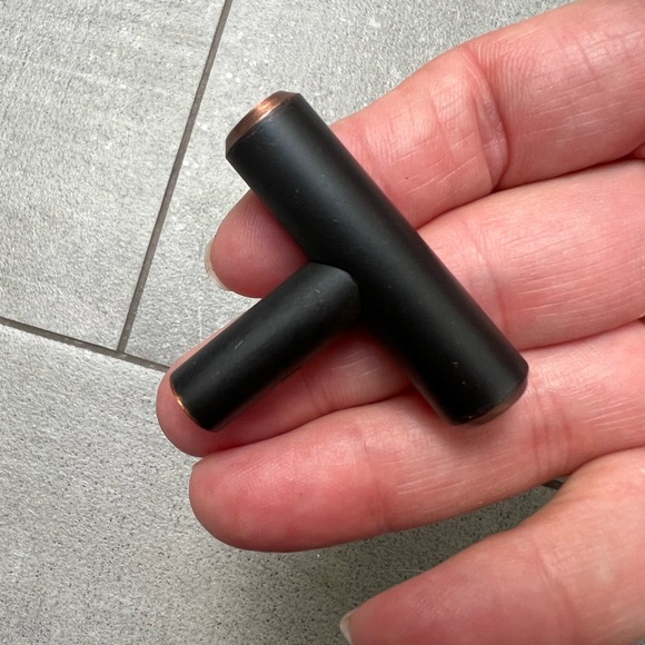 NIB cabinet hardware in rubbed bronze finish! Set of 10 - each measures 2” long - Picture 1 of 7